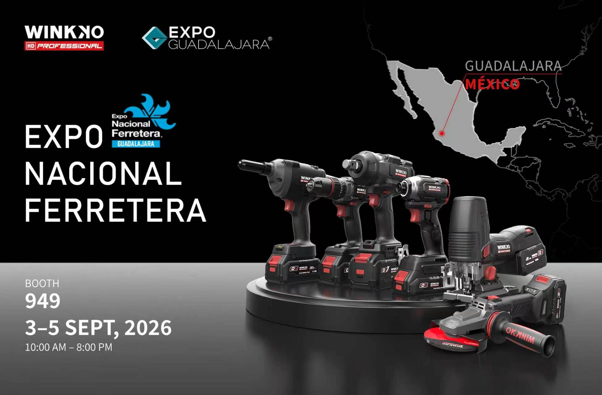 WINKKO-showcase op Expo Nacional Ferretera 2026 in Mexico